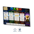 A geometry dash success poster displayed at an angle on a white background with 'DOWNLOAD' and 'PRINTABLE' icons below it. The poster features a colorful, multi-section path to geometry success with diagrams, practice questions, and a gold trophy illustration.